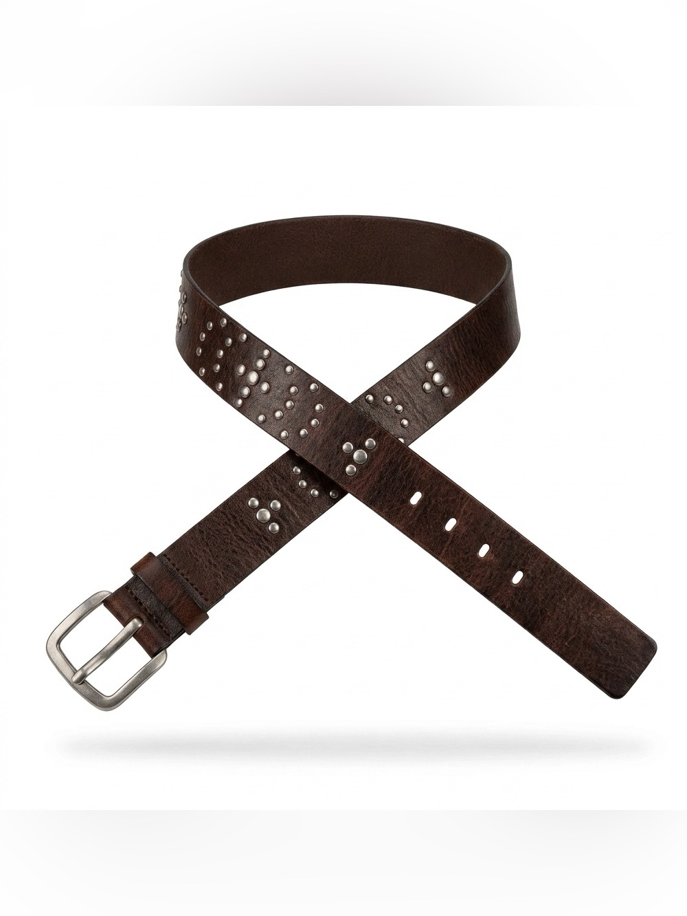 Heavy  leather riveted  belt